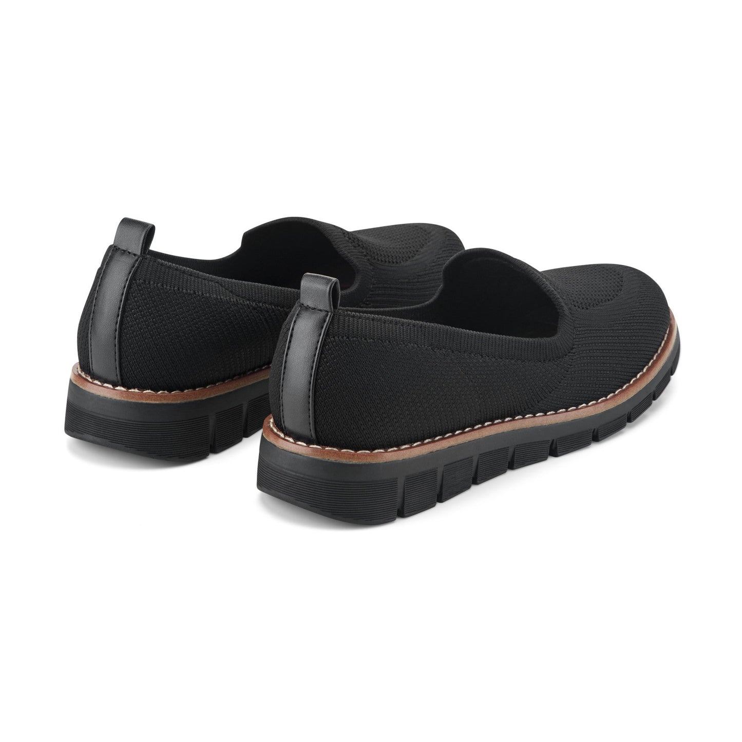 Easy Spirit Valina Casual Slip On Flats - Black/Black