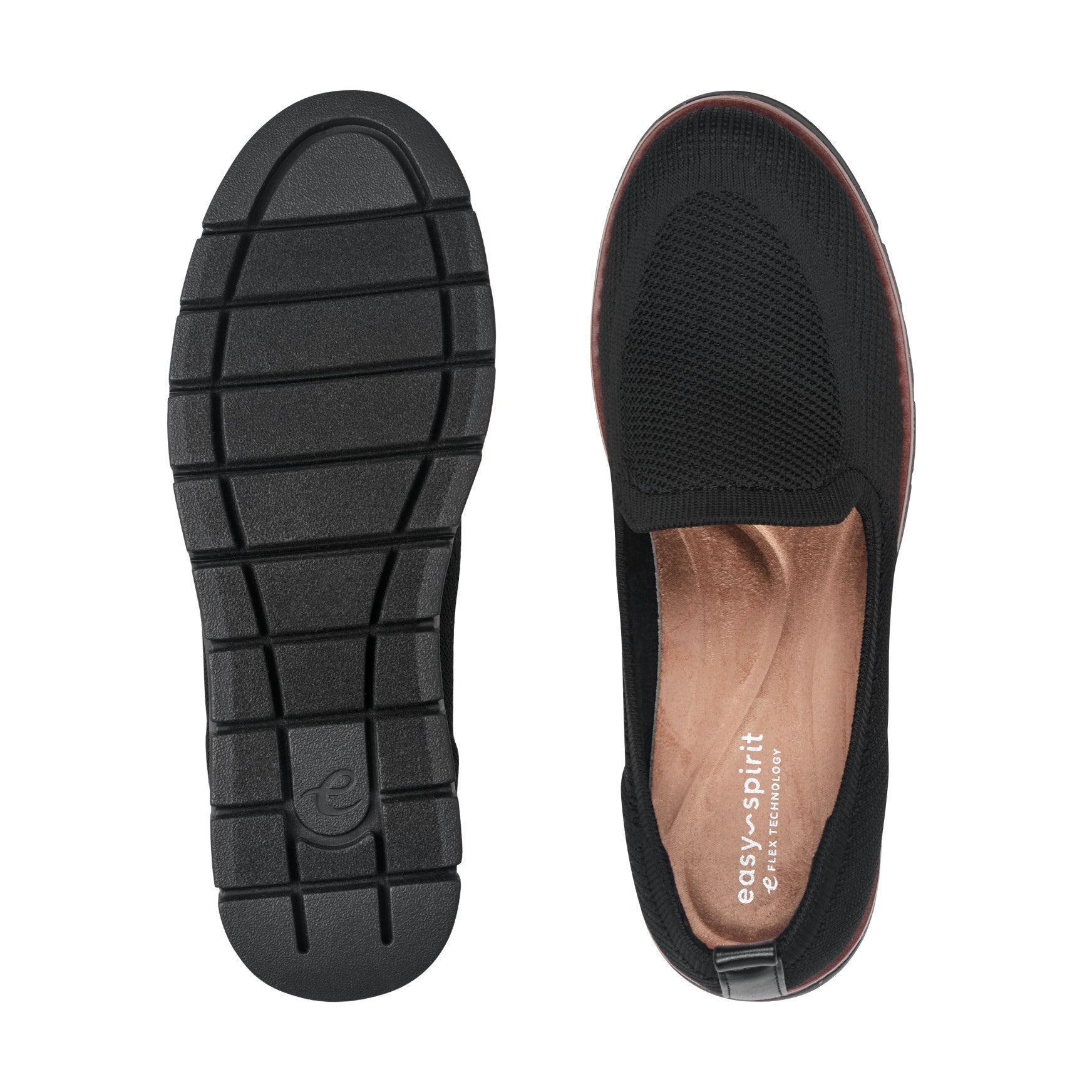 Easy Spirit Valina Casual Slip On Flats - Black/Black