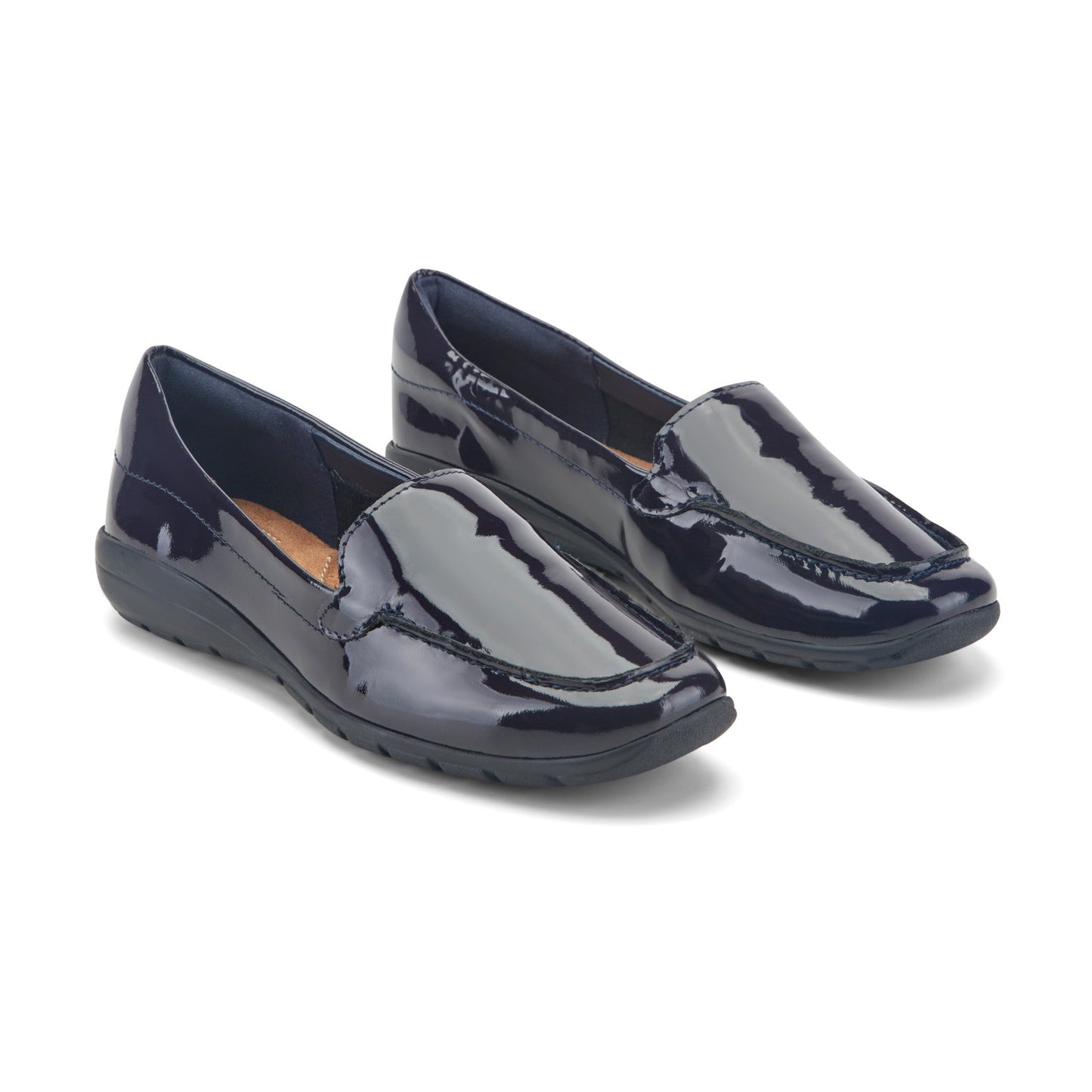 Easy Spirit Abide Casual Flats - Dark Blue Patent Leather