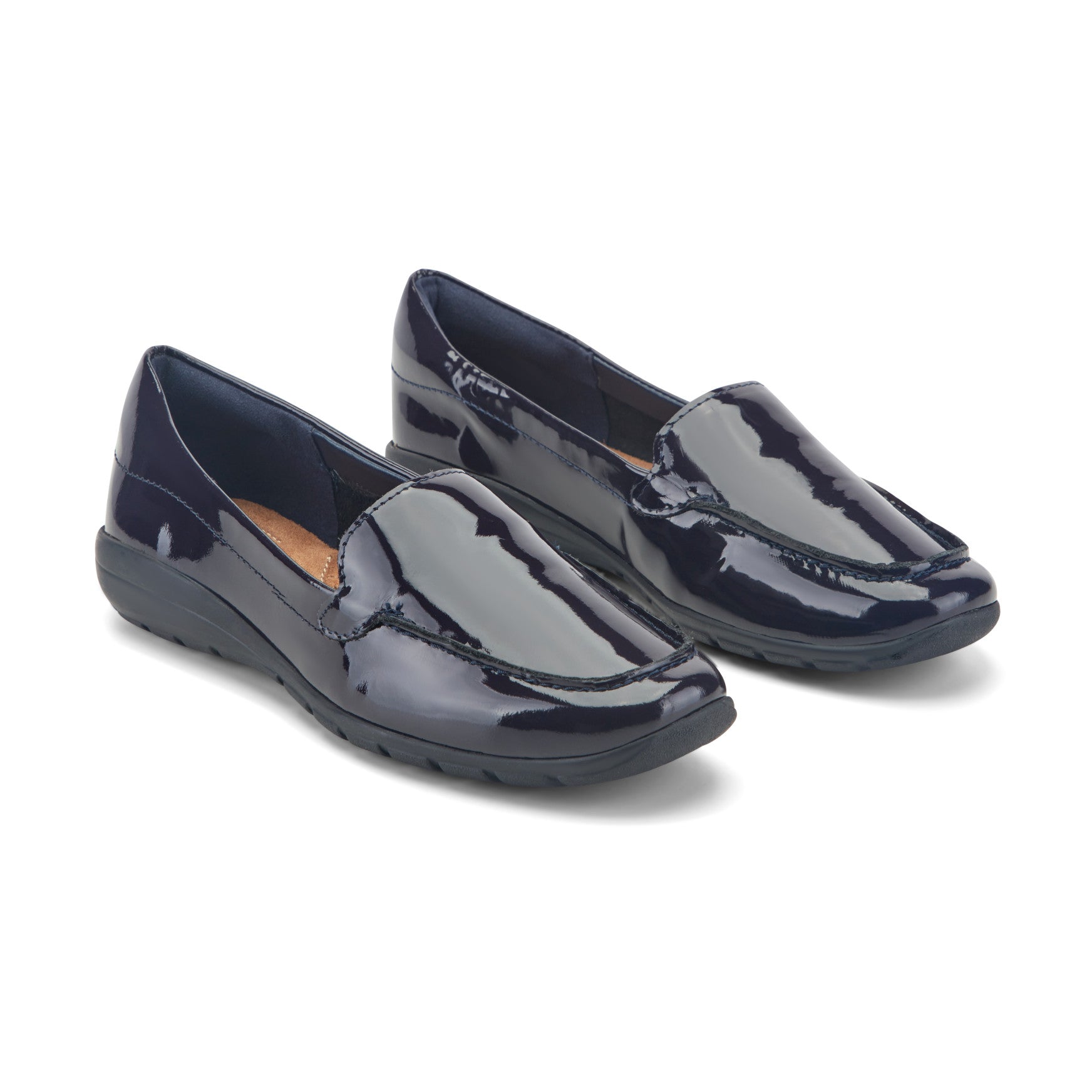 Easy Spirit Abide Casual Flats - Dark Blue Patent Leather