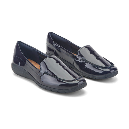 Easy Spirit Abide Casual Flats - Dark Blue Patent Leather