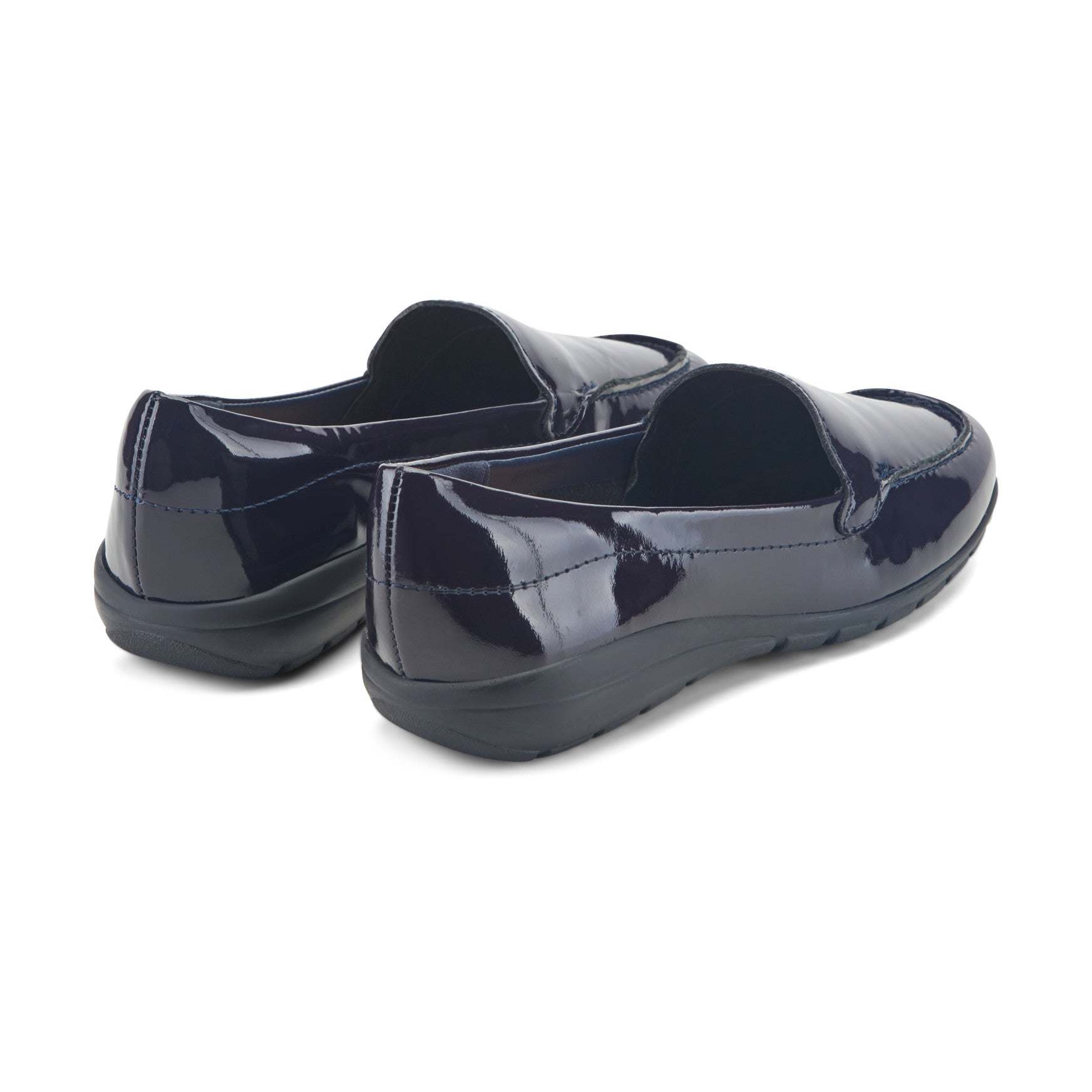 Easy Spirit Abide Casual Flats - Dark Blue Patent Leather