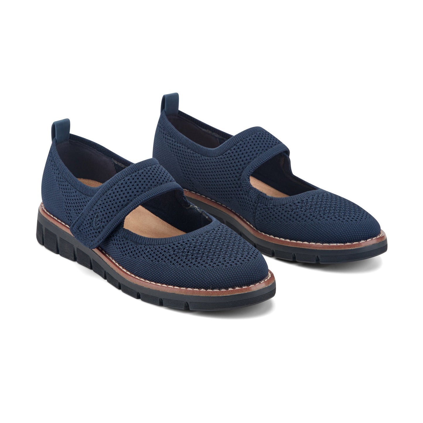 Easy Spirit Venna Casual Mary Jane Flats - Navy