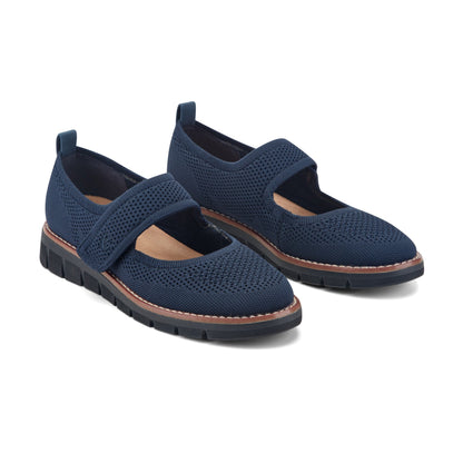 Easy Spirit Venna Casual Mary Jane Flats - Navy