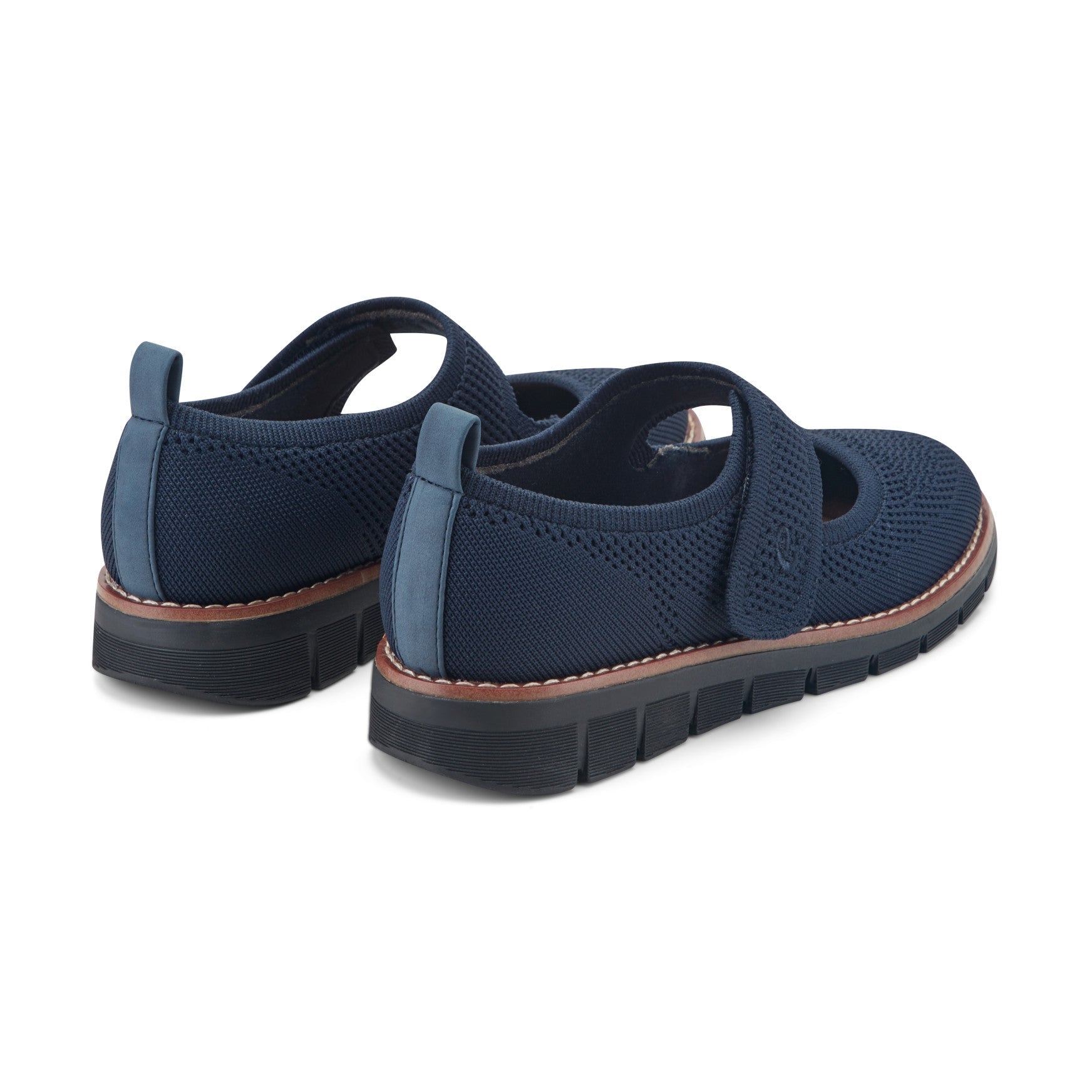 Easy Spirit Venna Casual Mary Jane Flats - Navy