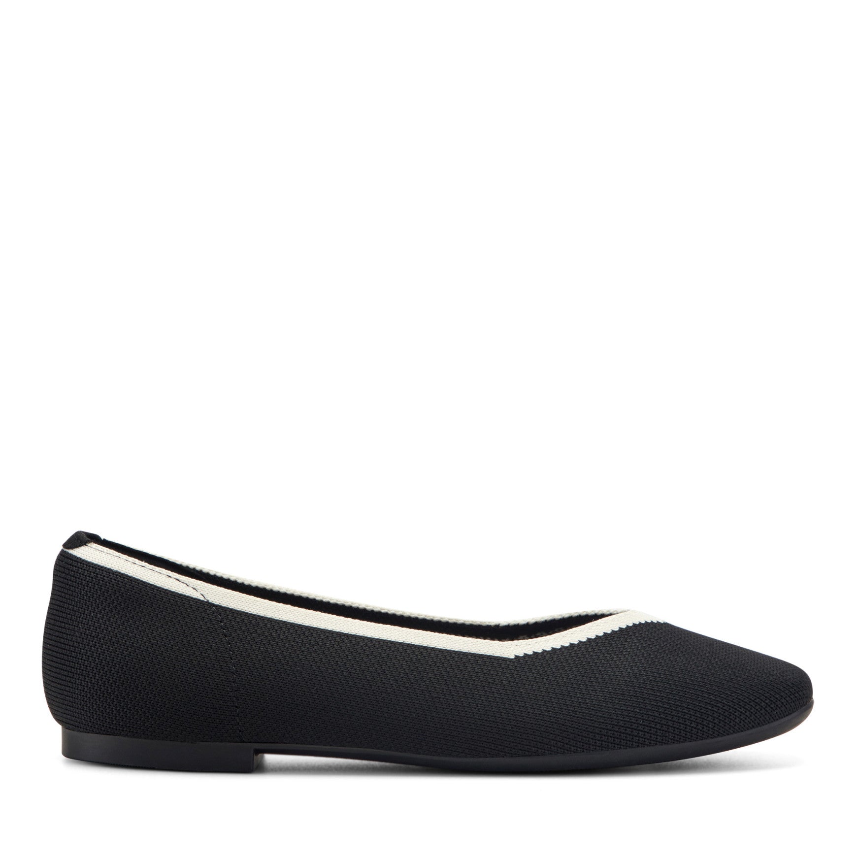 Easy Spirit Norene Ballet Flats - Black/Ivory