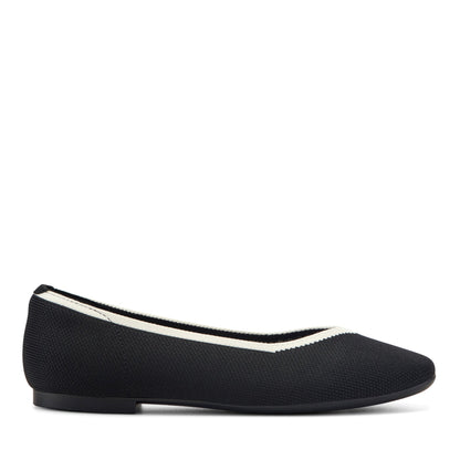 Easy Spirit Norene Ballet Flats - Black/Ivory