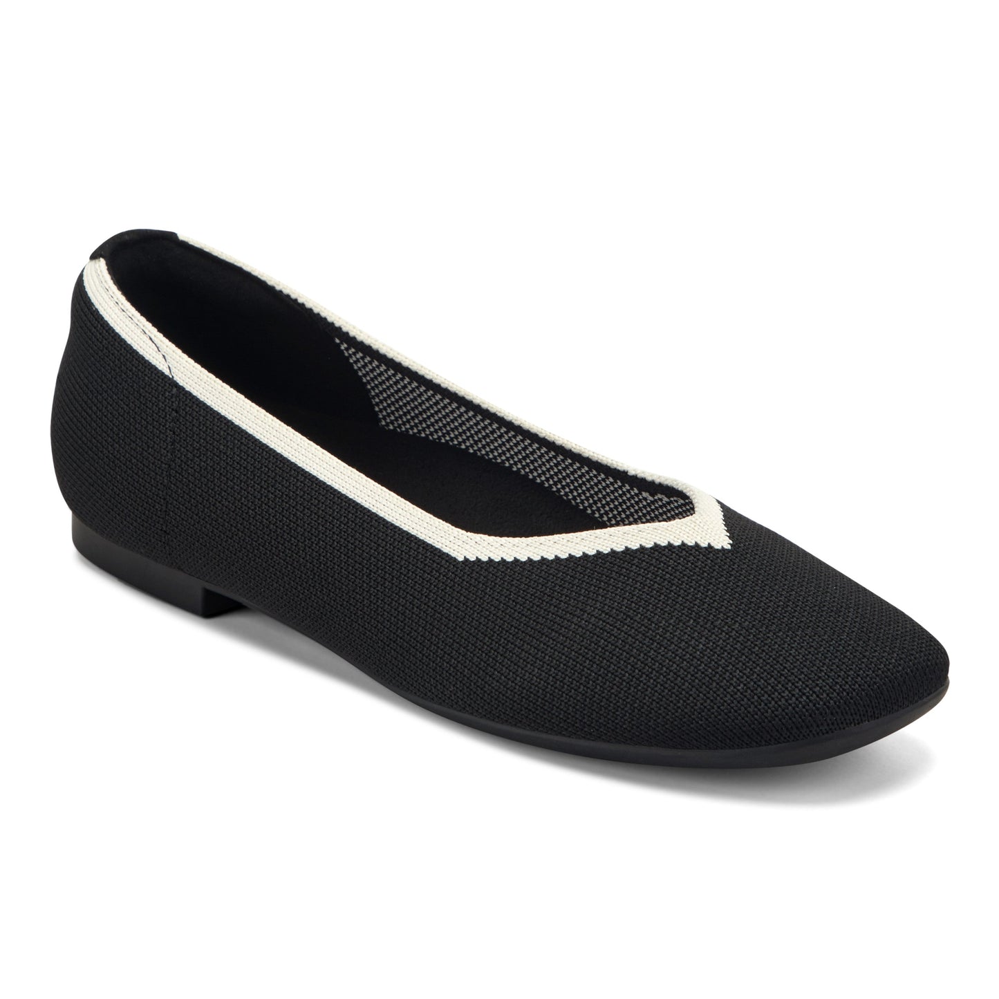 Easy Spirit Norene Ballet Flats - Black/Ivory