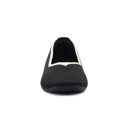 Easy Spirit Norene Ballet Flats - Black/Ivory