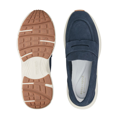 Easy Spirit Morgen Sneaker Loafers - Navy Suede
