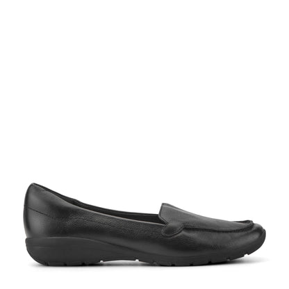 Easy Spirit Abide Leather Casual Flats - Black Leather
