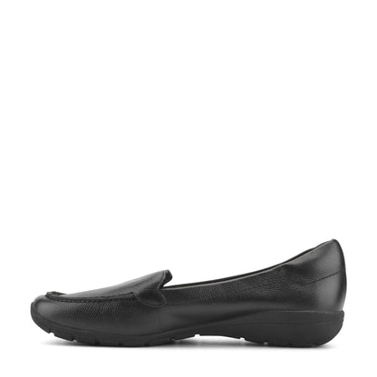 Easy Spirit Abide Leather Casual Flats - Black Leather
