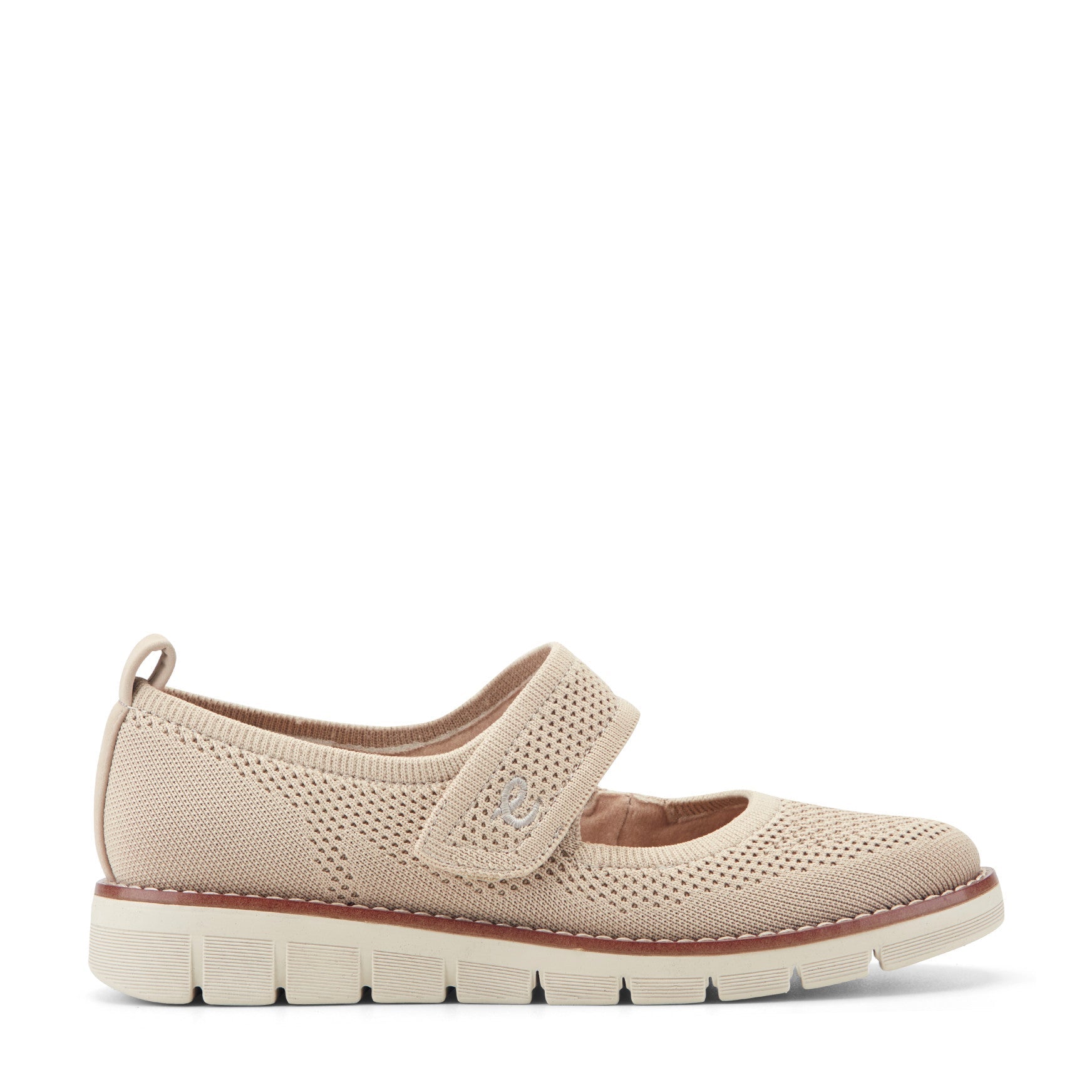 Easy Spirit Venna Casual Mary Jane Flats - Natural