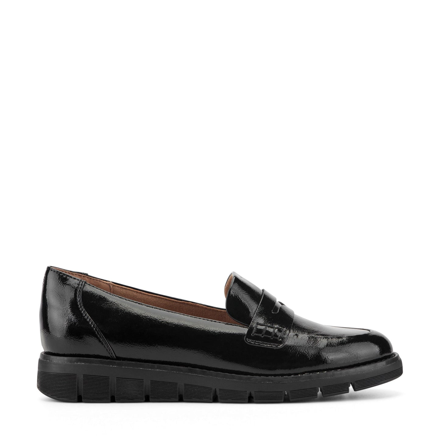Easy Spirit Velia Casual Slip On Loafers - Black Patent