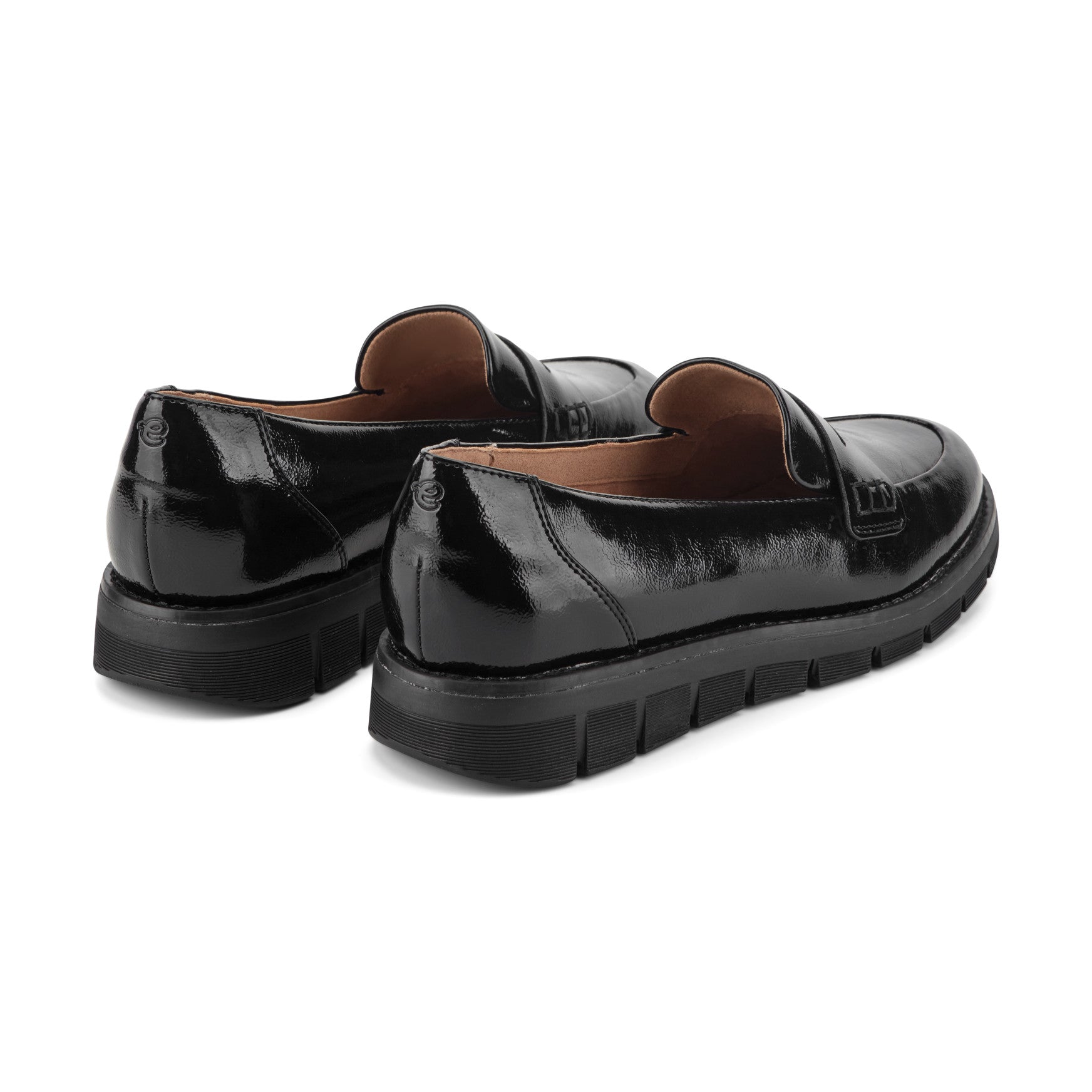 Easy Spirit Velia Casual Slip On Loafers - Black Patent