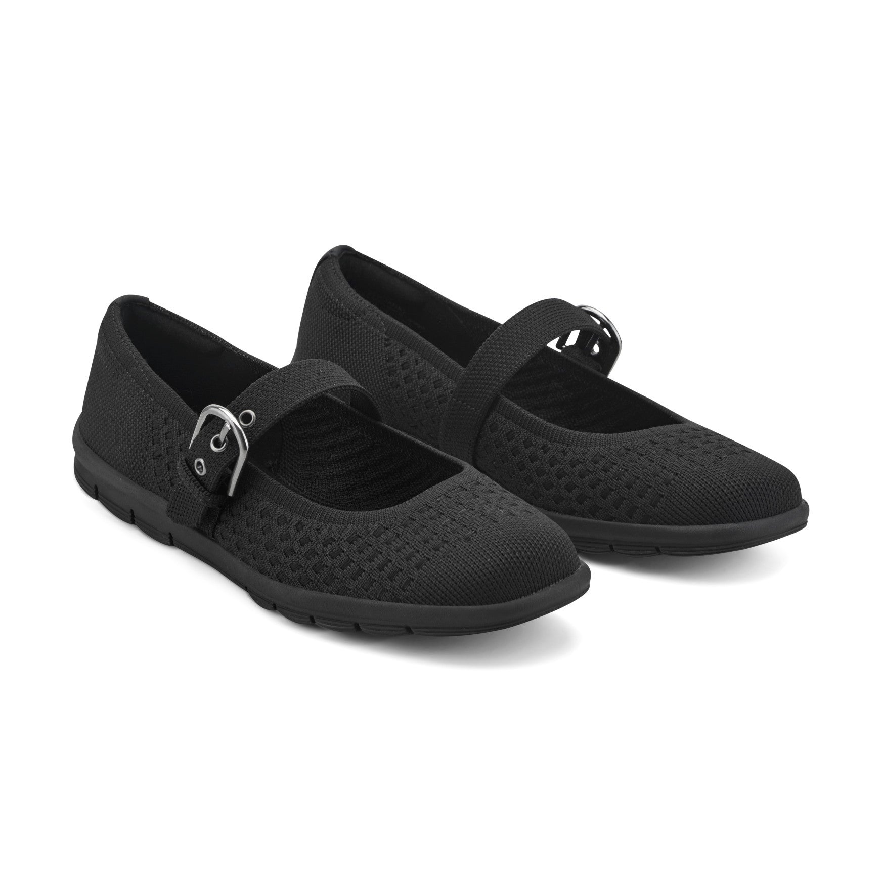 Easy Spirit Roana Mary Jane Ballet Flats - Black