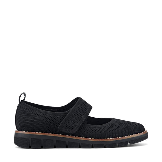 Easy Spirit Venna Casual Mary Jane Flats - Black