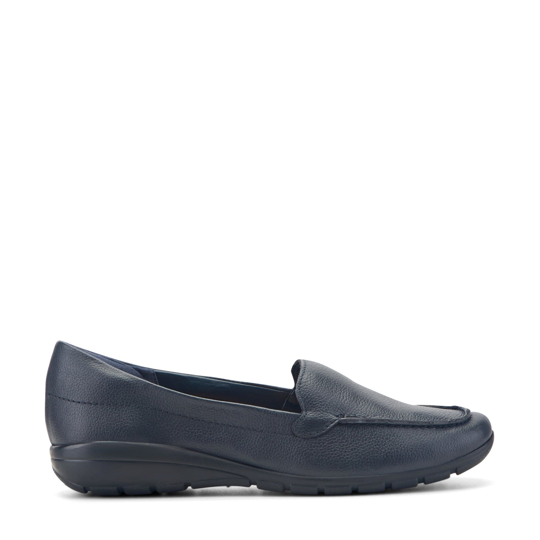 Easy Spirit Abide Leather Casual Flats - Bright Navy Leather