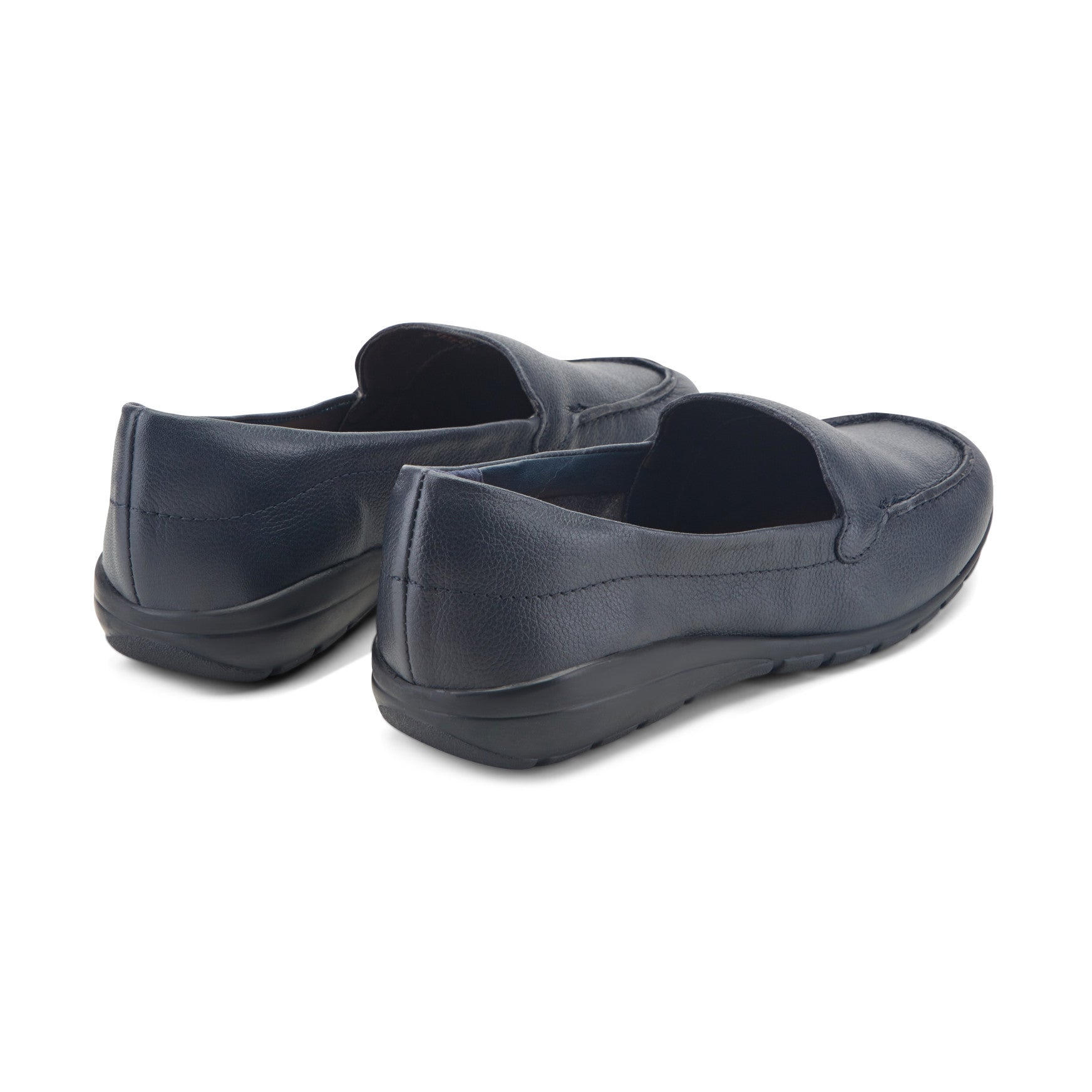 Easy Spirit Abide Leather Casual Flats - Bright Navy Leather