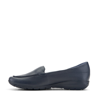 Easy Spirit Abide Leather Casual Flats - Bright Navy Leather