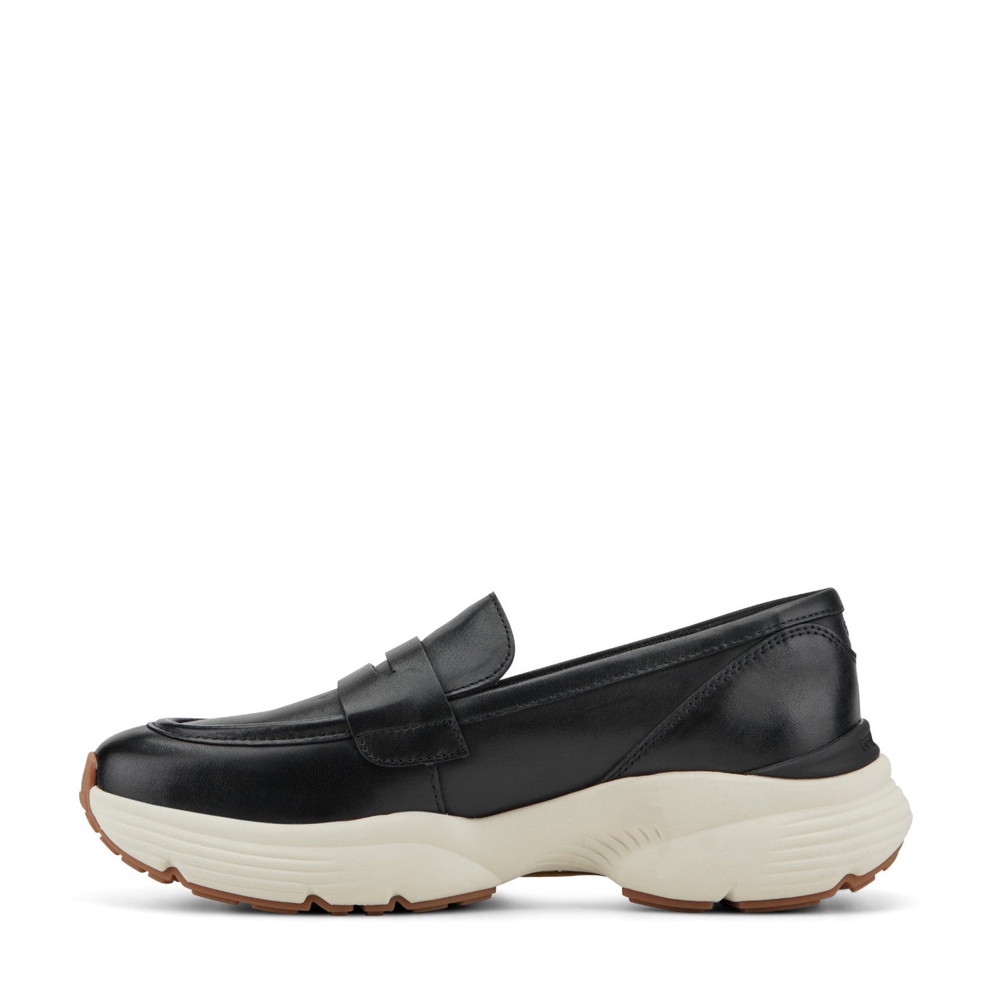 Easy Spirit Morgen Sneaker Loafers - Black Leather