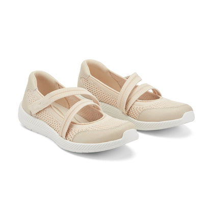 Easy Spirit Gwynn Mary Jane Walking Shoes - Light Natural