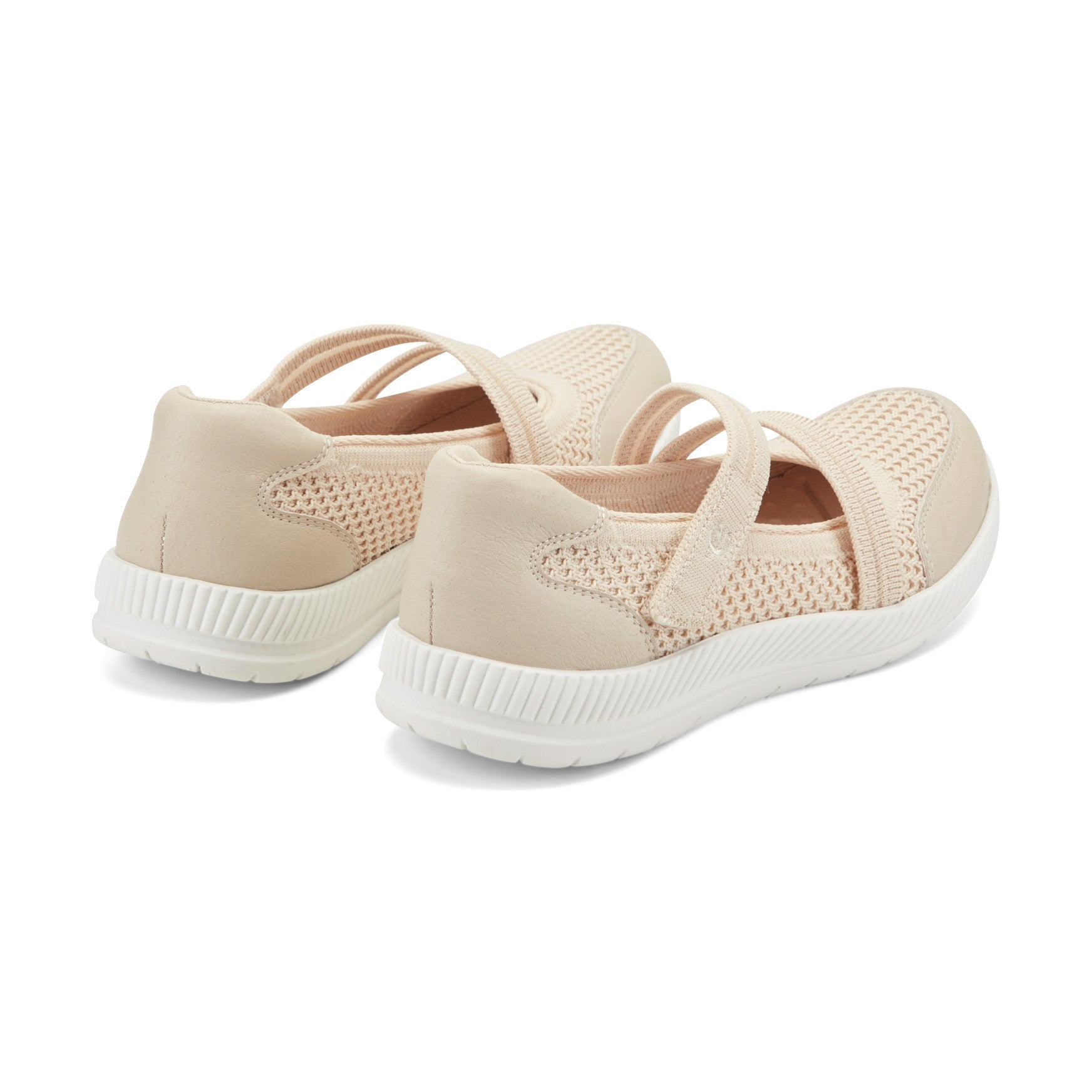 Easy Spirit Gwynn Mary Jane Walking Shoes - Light Natural