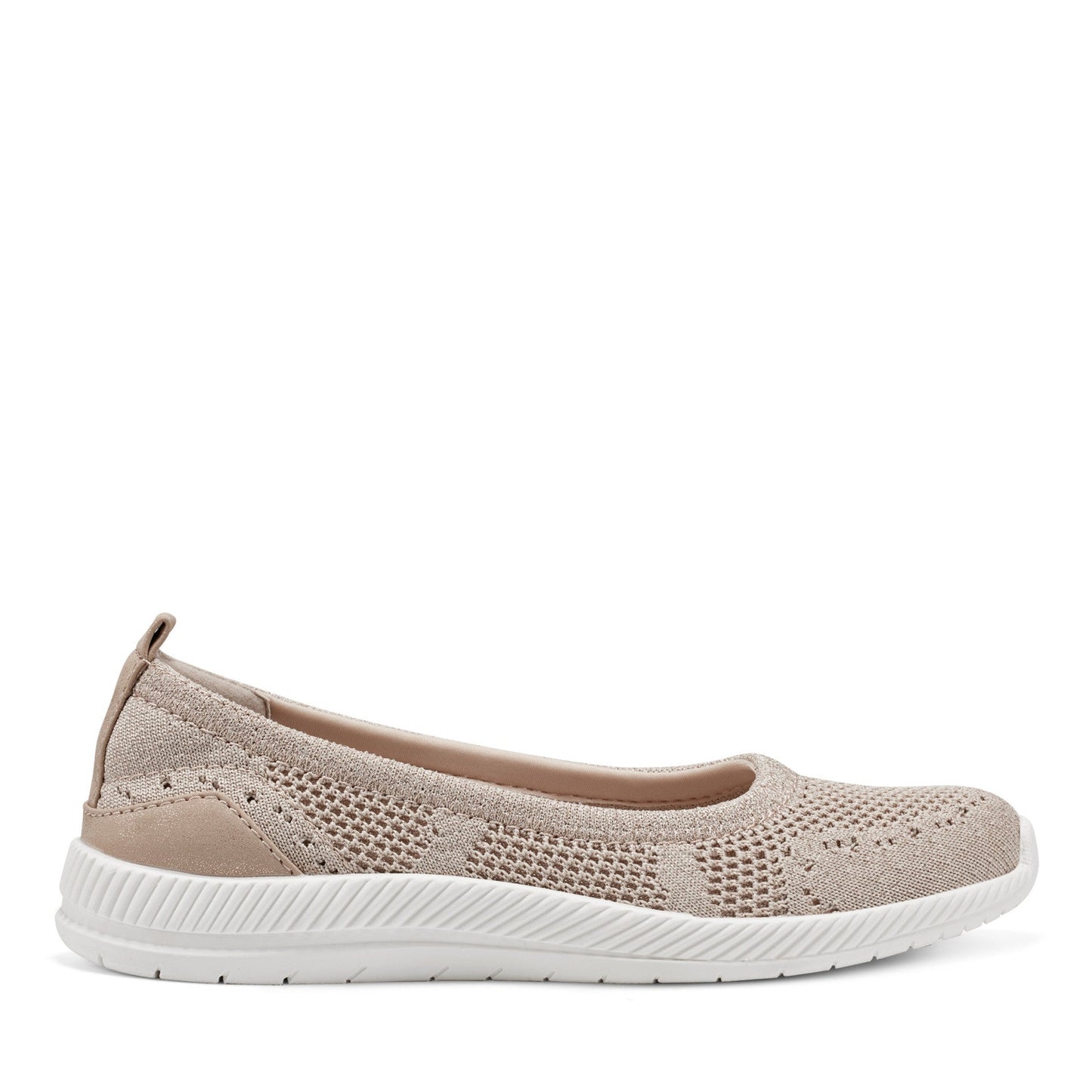 Easy Spirit Glitz Walking Shoes - Gold Knit