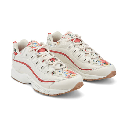 Easy Spirit Romy Walking Shoes - Ivory/Pink Floral