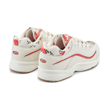 Easy Spirit Romy Walking Shoes - Ivory/Pink Floral