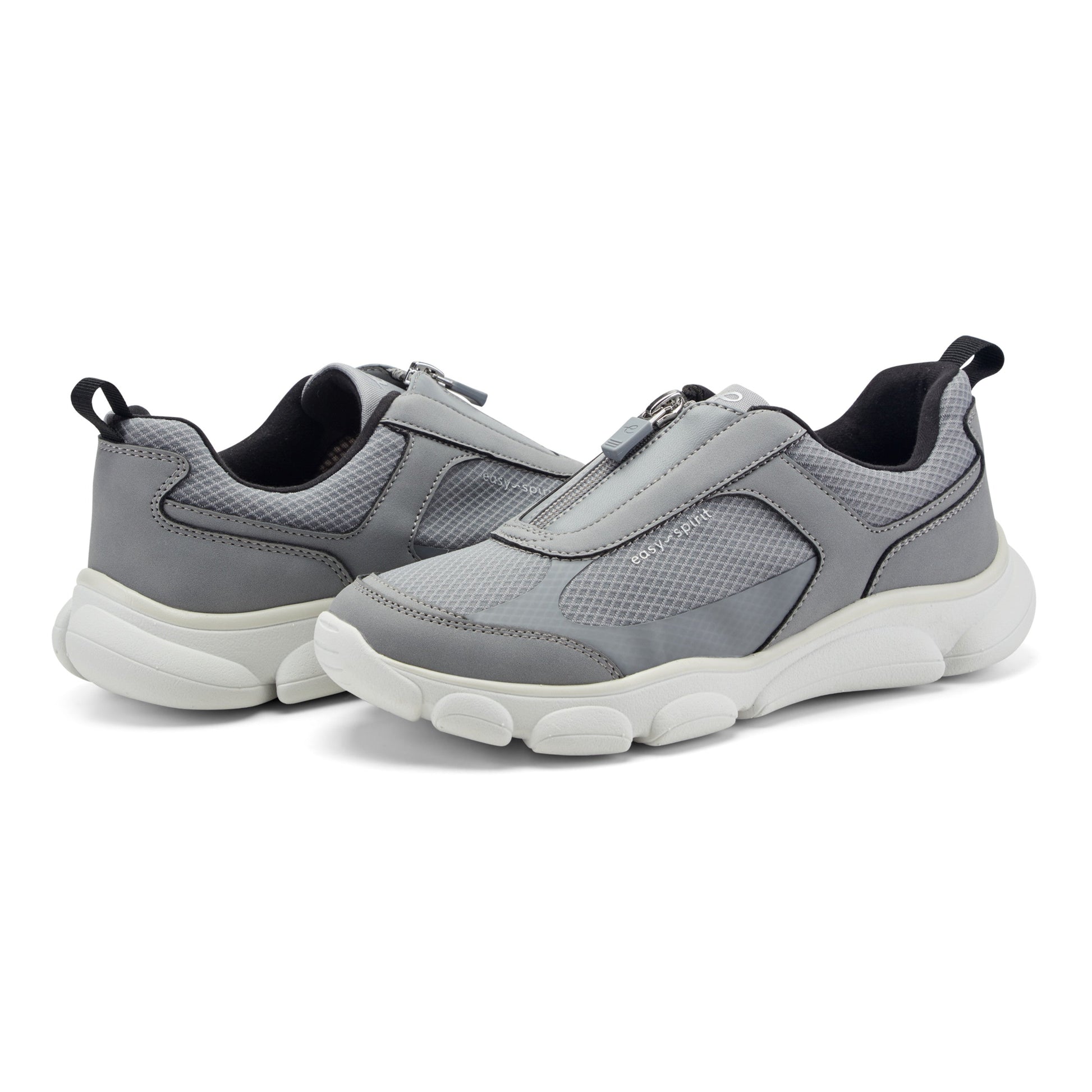 Easy Spirit Nari Zip Up Sneakers - Grey