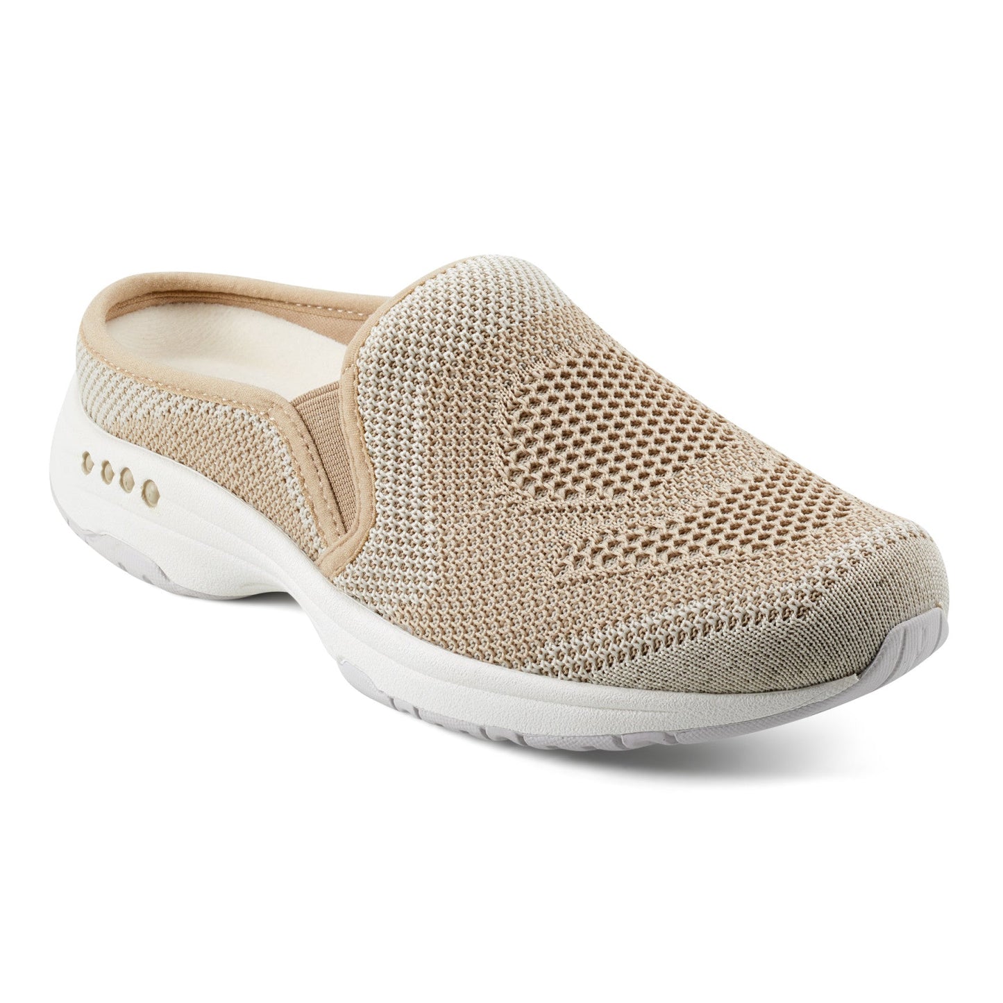 Easy Spirit Takeknit Eco Clogs - Tan Recycled Knit