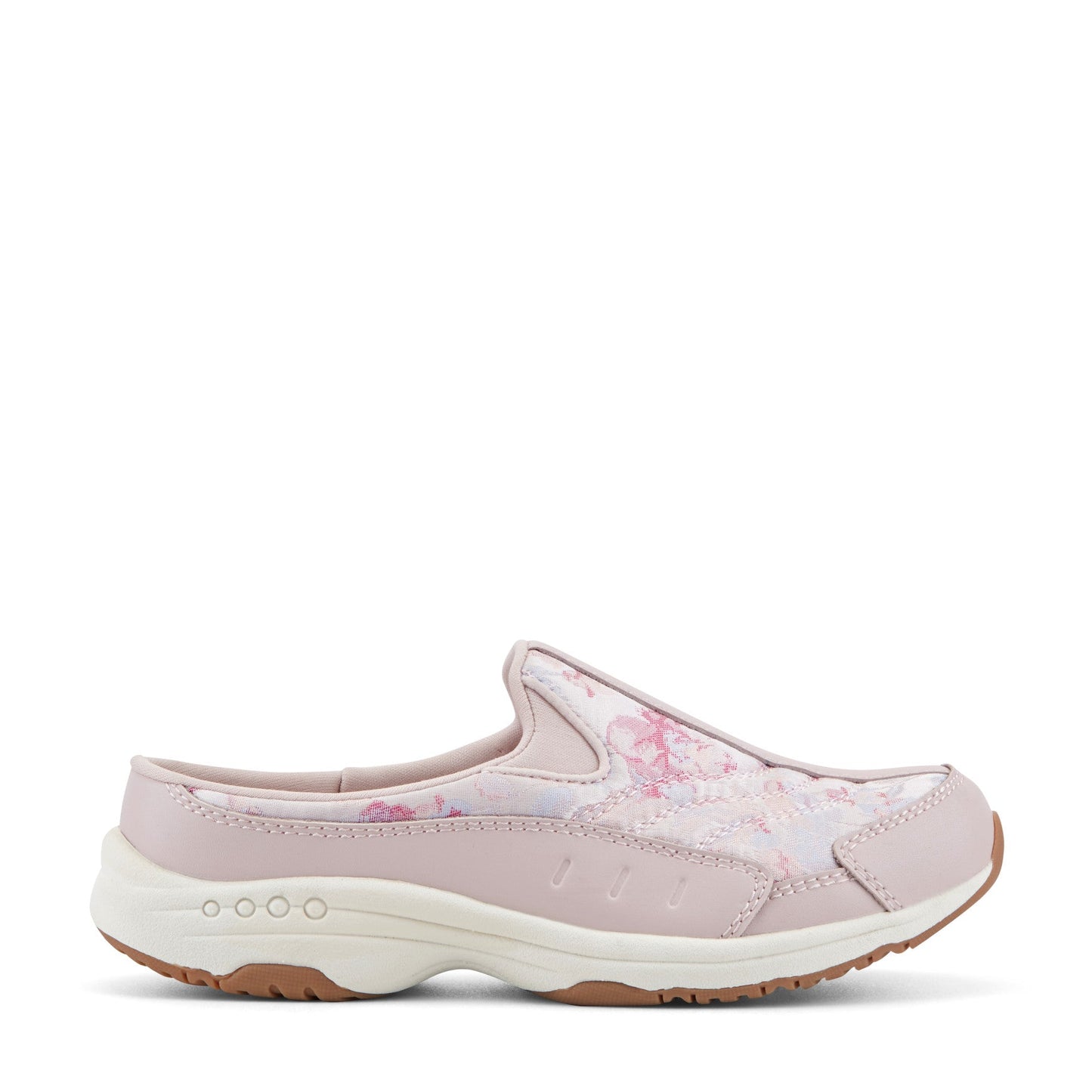 Easy Spirit Traveltime Clogs - Light Pink Floral