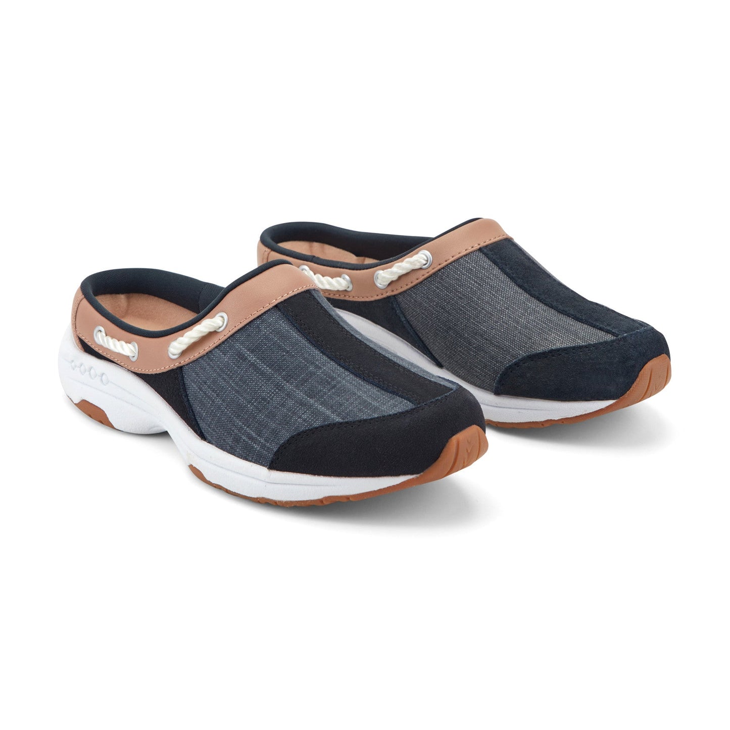 Easy Spirit Travelport Denim Clogs - Navy Denim