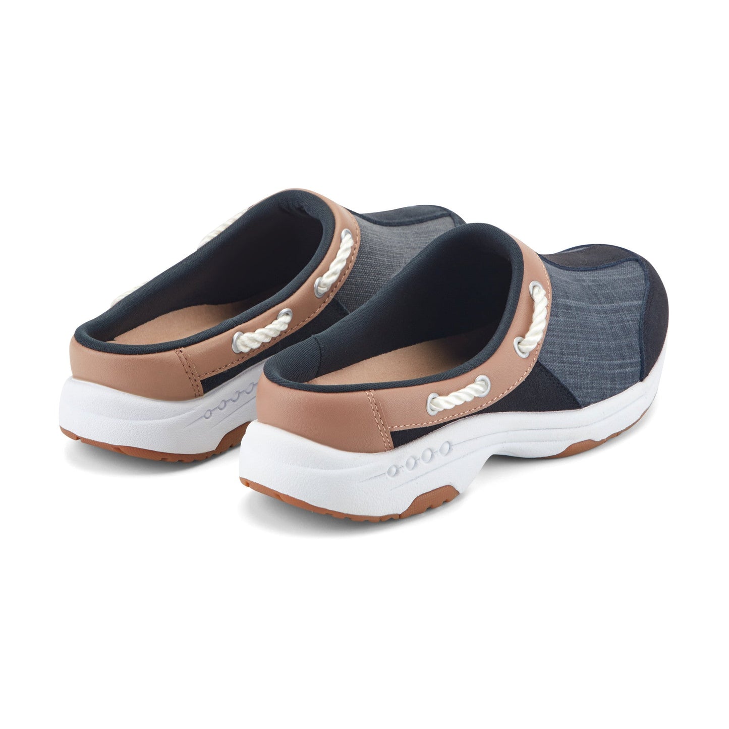 Easy Spirit Travelport Denim Clogs - Navy Denim