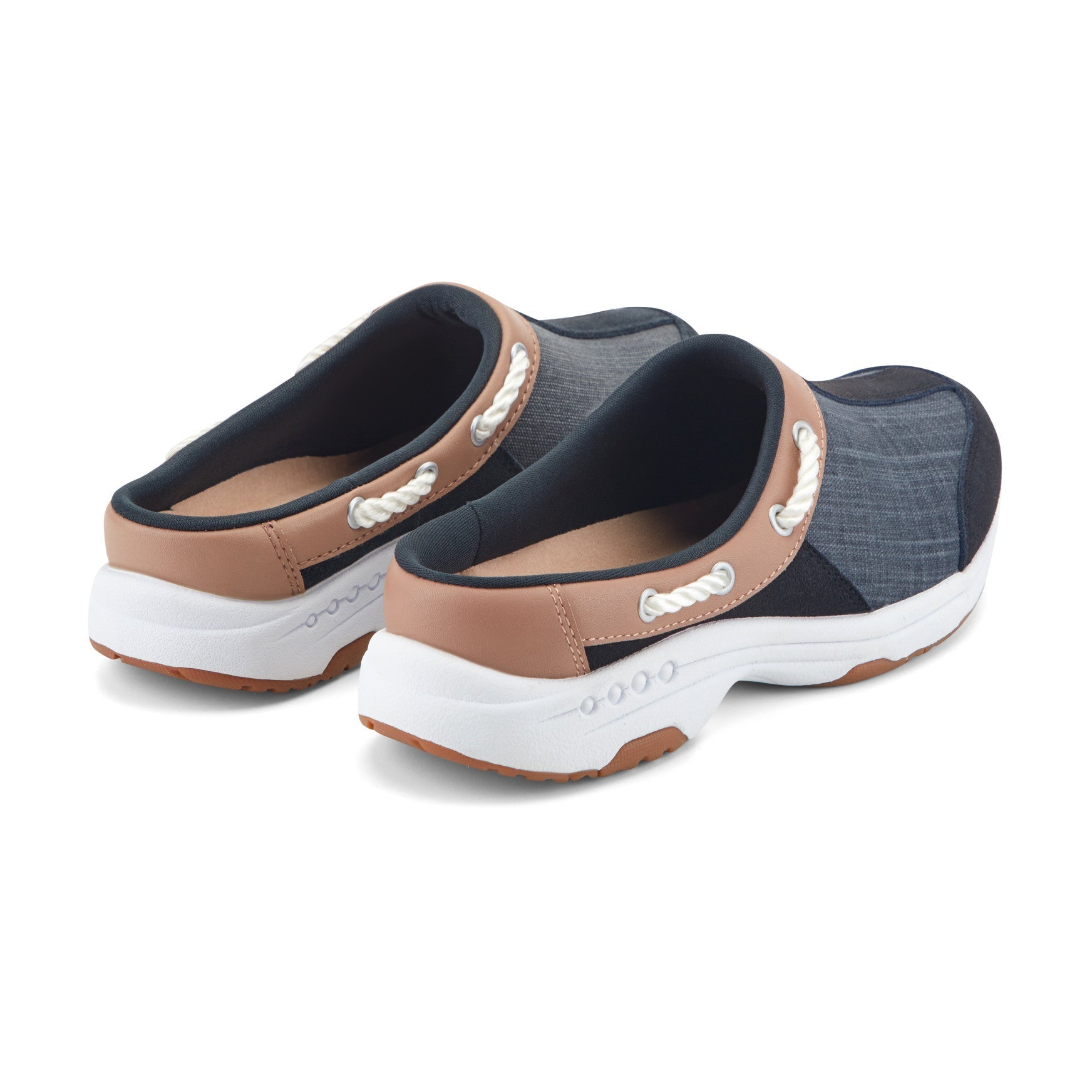 Easy Spirit Travelport Denim Clogs - Navy Denim
