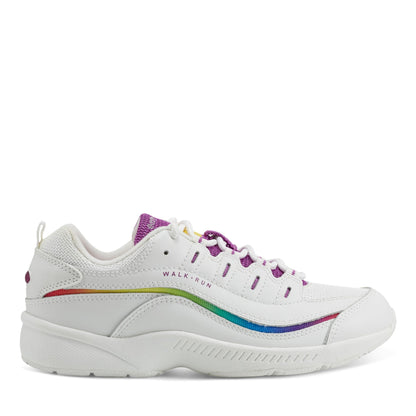 Easy Spirit Romy Walking Shoes - White/Rainbow