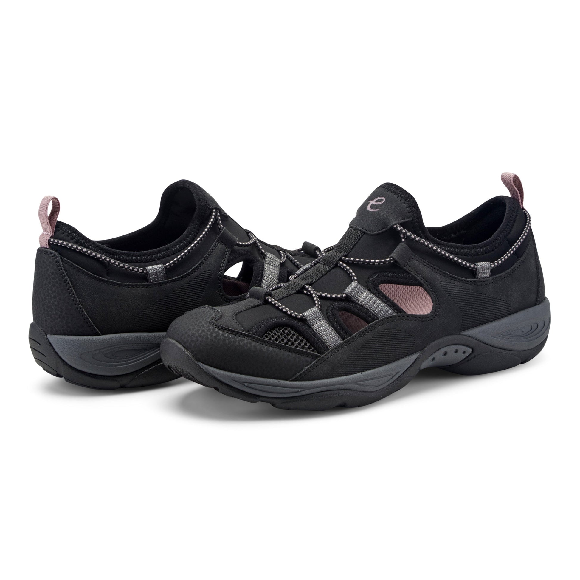Easy Spirit Everete Walking Shoes - Black/Grey