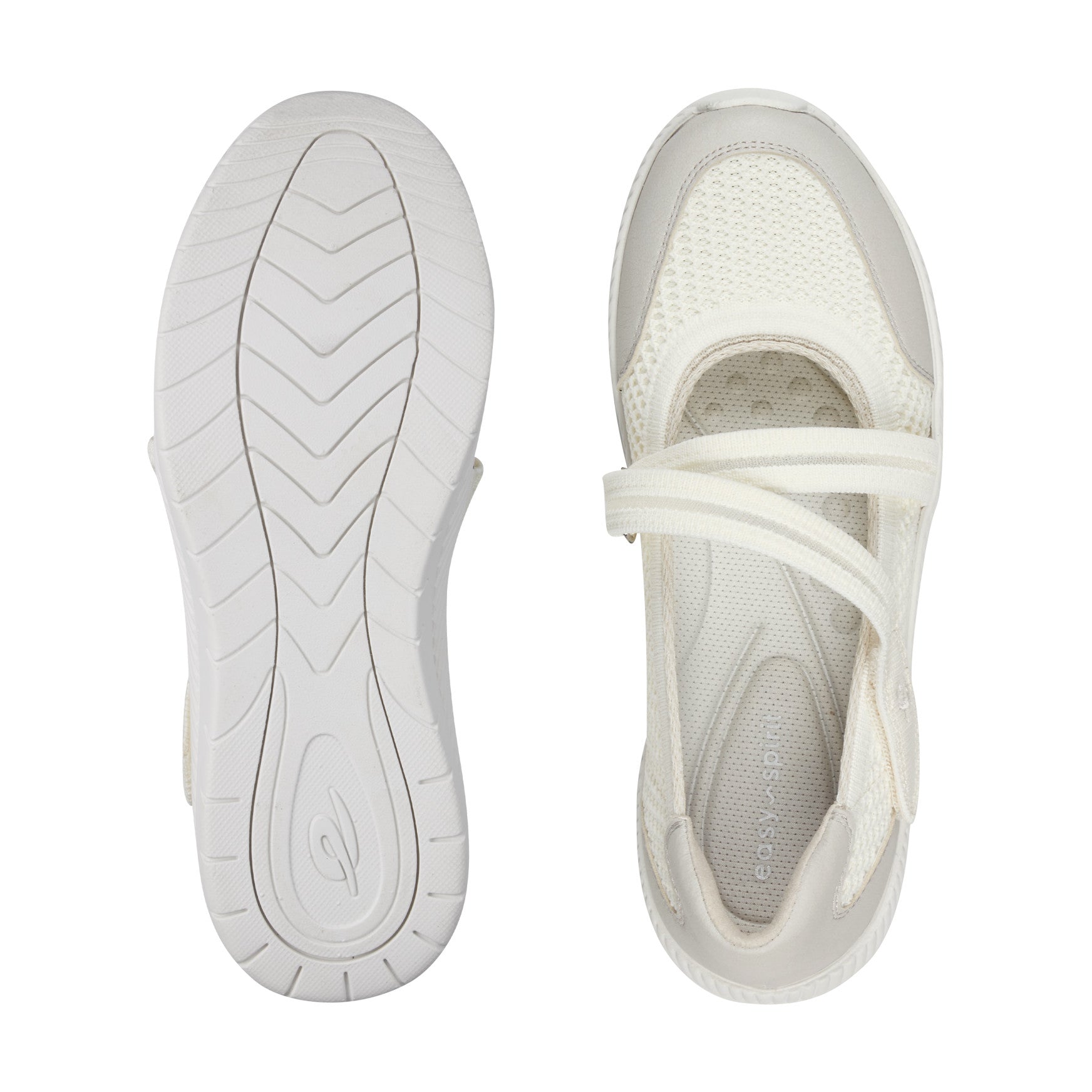 Easy Spirit Gwynn Mary Jane Walking Shoes - Ivory