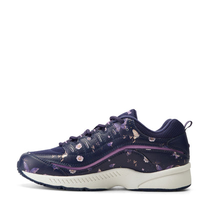 Easy Spirit Romy Walking Shoes - Navy/Purple Floral