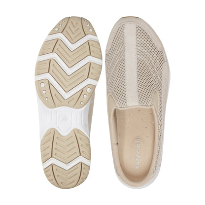 Easy Spirit Traveltime Classic Clogs - Woodash White Suede