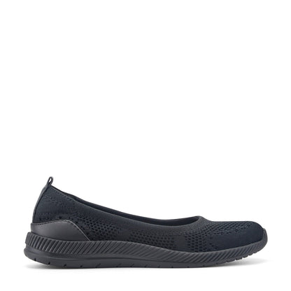 Easy Spirit Glitz Walking Shoes - Black Black Knit