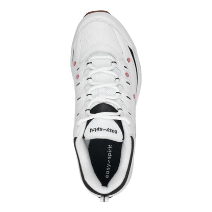 Easy Spirit Romy Walking Shoes - White/Pink Floral