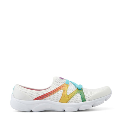 Easy Spirit Riptide Clogs - White/Rainbow