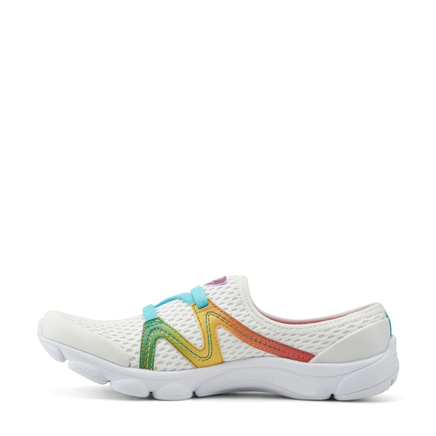 Easy Spirit Riptide Clogs - White/Rainbow