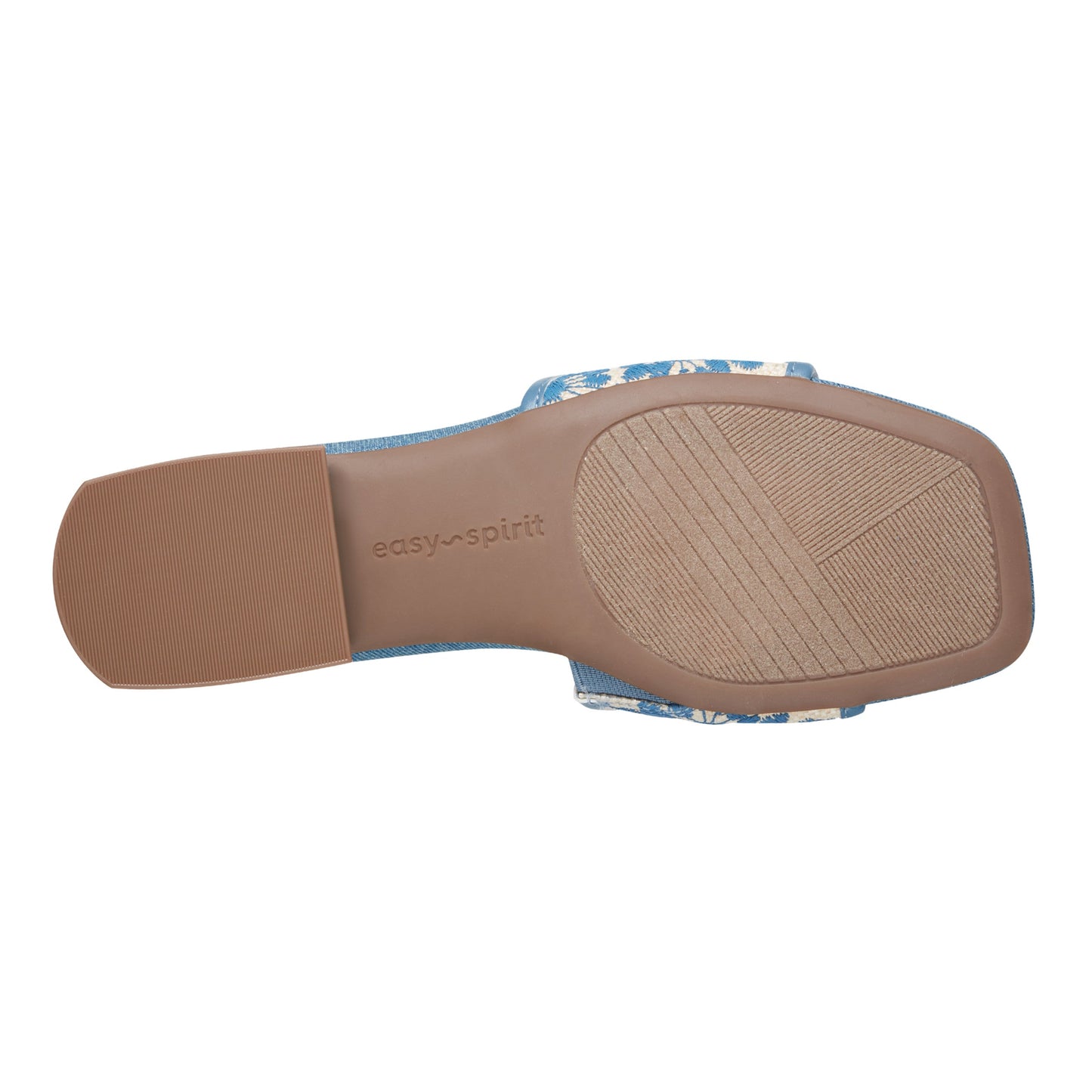 Easy Spirit Gianina Raffia Dress Sandals - Blue/Natural