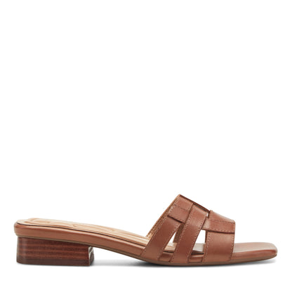 Easy Spirit Galanti Leather Dress Sandals - Brown Leather