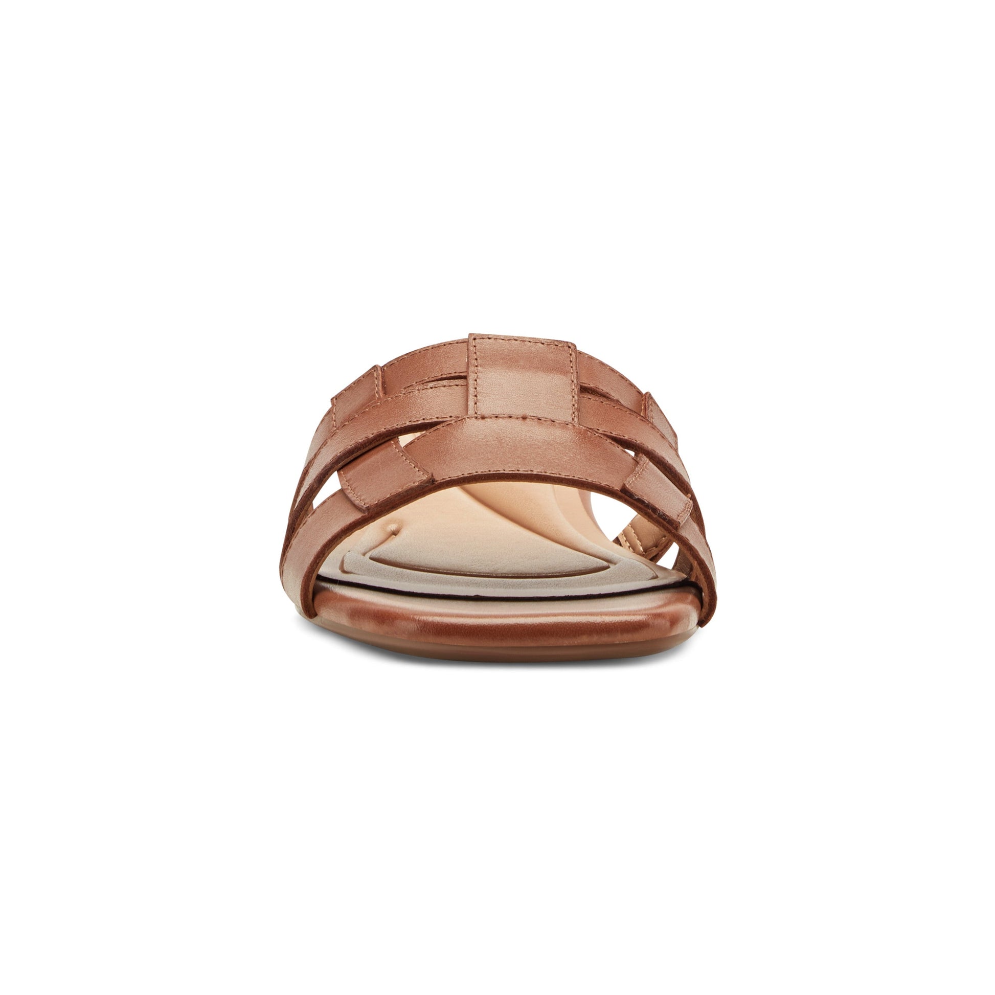 Easy Spirit Galanti Leather Dress Sandals - Brown Leather