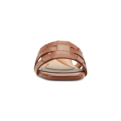 Easy Spirit Galanti Leather Dress Sandals - Brown Leather