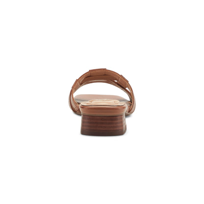 Easy Spirit Galanti Leather Dress Sandals - Brown Leather